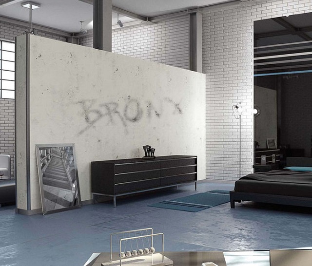 Vopsea decorativa de interior cu efect urban Bronx